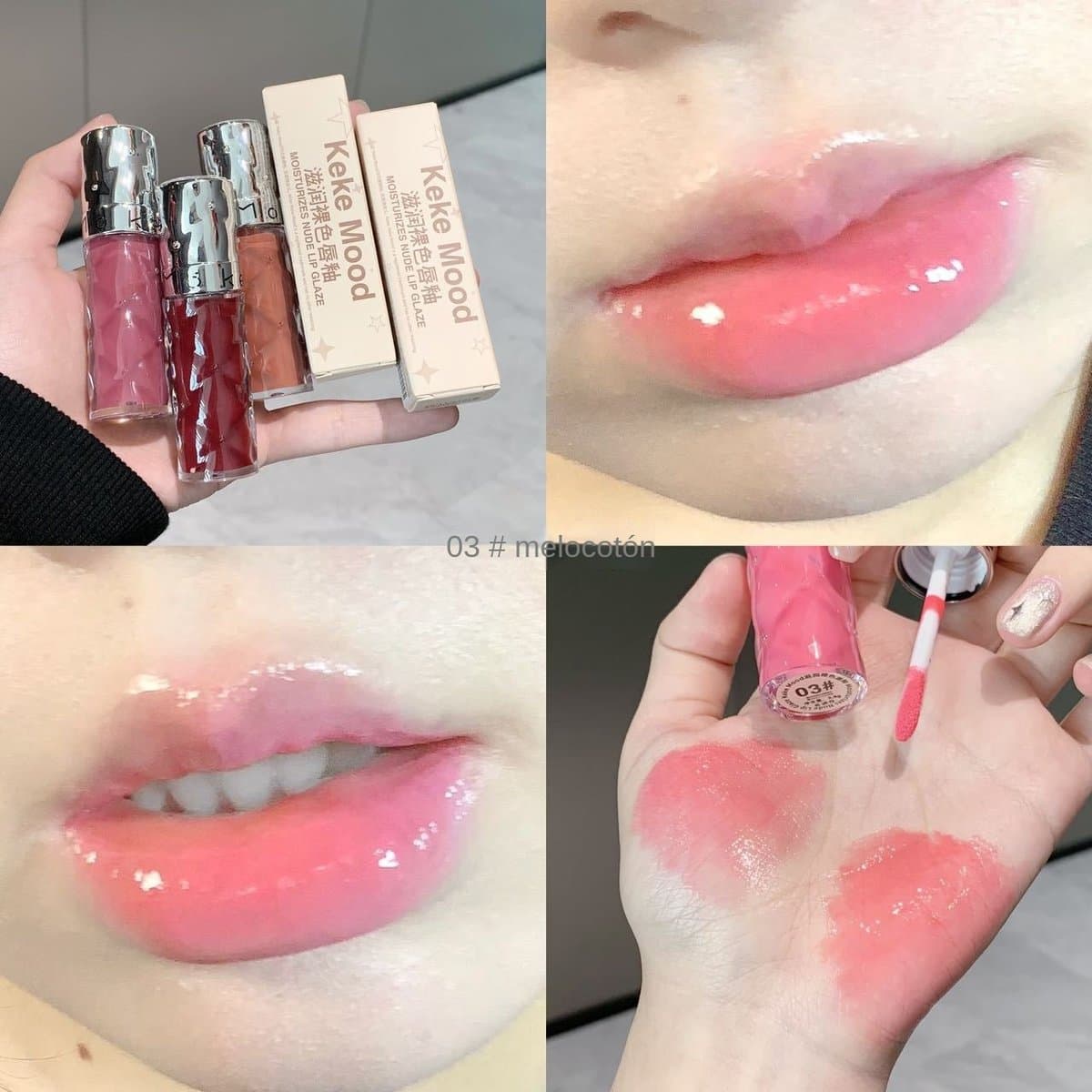 Brillo de labios nude KeKeMood miniatura 6