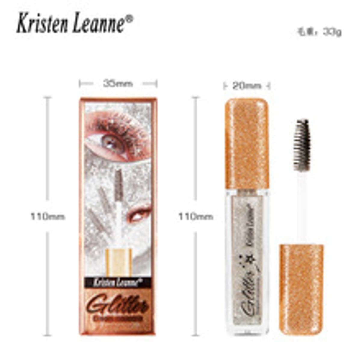Kristen Leanne máscara de pestañas con brillo diamantado miniatura 2