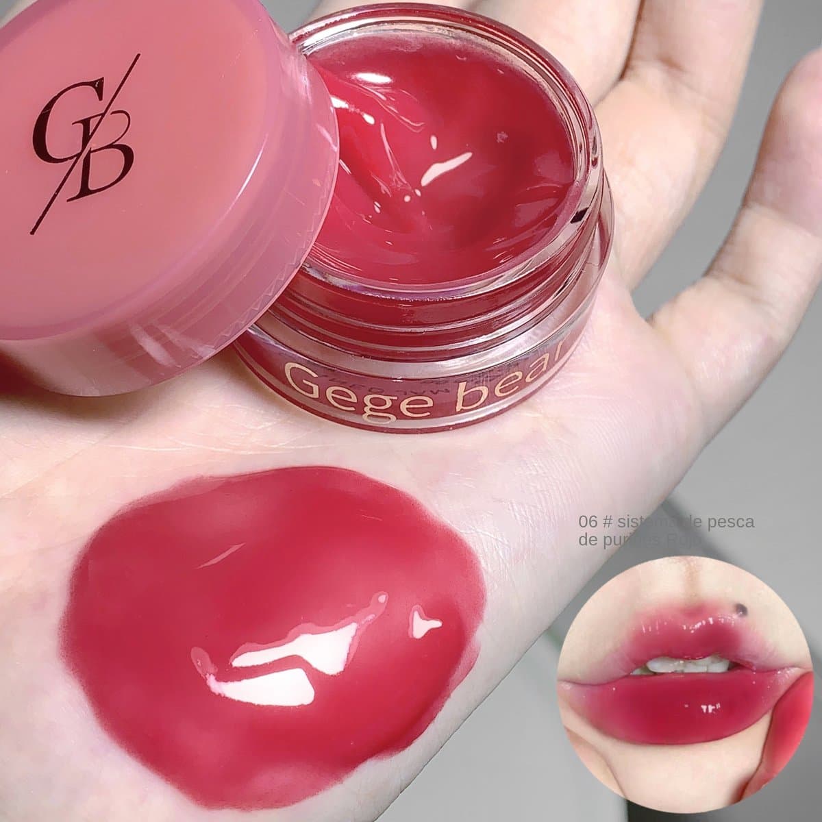 Brillo labial con espejo Gege Bear miniatura 6