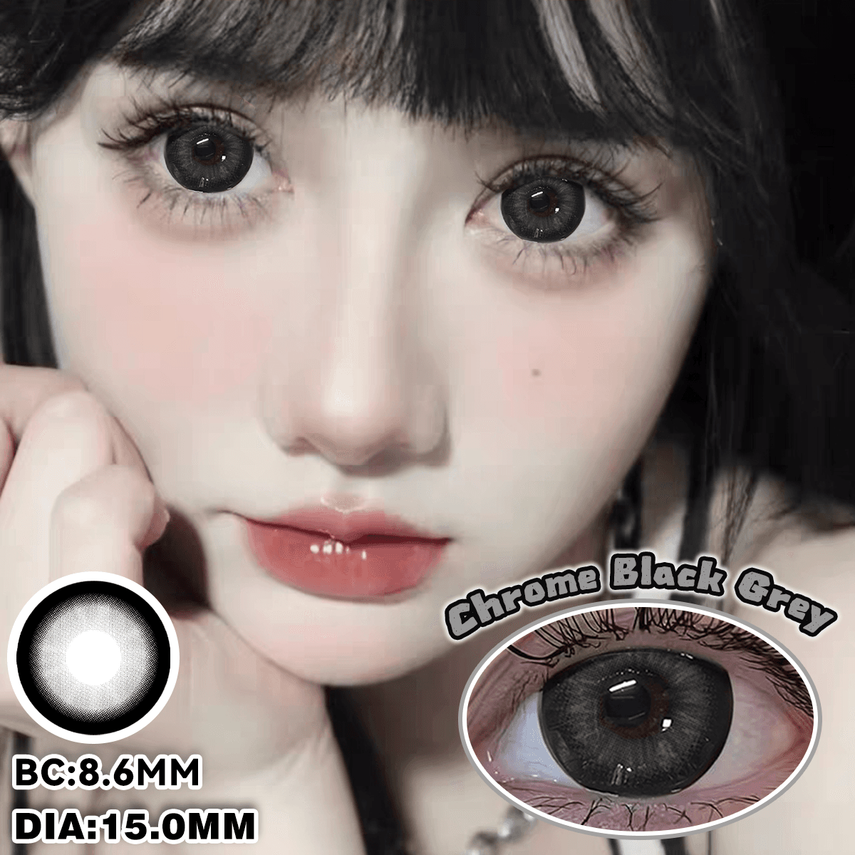 TJ869GY CHROME BLACK GREY