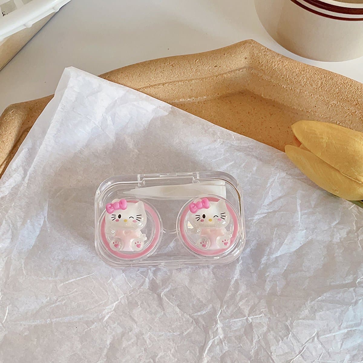 Caja de lentes de contacto miniatura 6